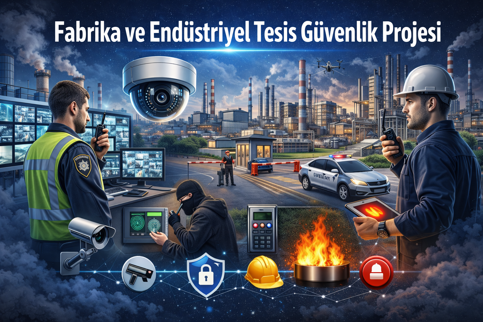 Fabrika ve Endüstriyel Tesislerde Güvenlik Sistemlerinin Önemi